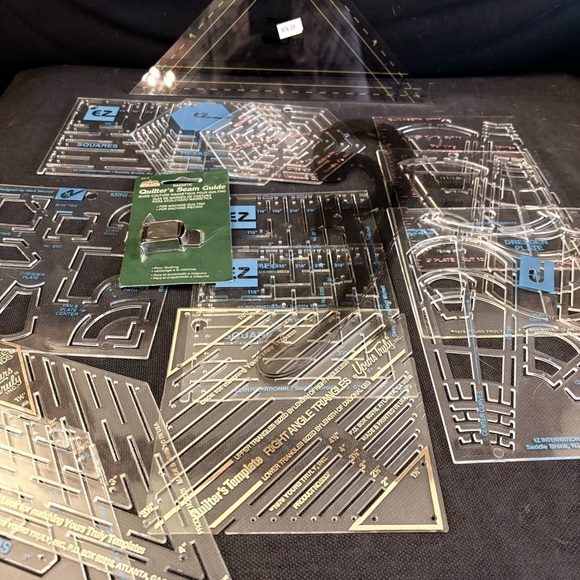 Other - Quilting Template Set with Guides - 15 Pieces in Total